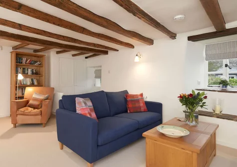 The living room at Rosemary Cottage, Dittisham