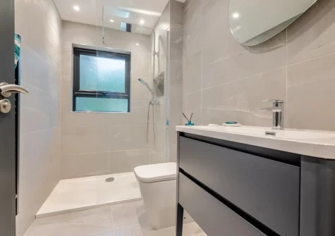 The shower room at Rosemerryn, Carbis Bay