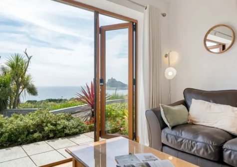 The living area at Rosemerryn, Marazion