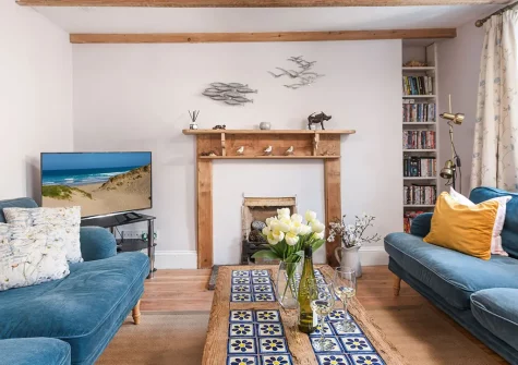 The living room at Roseneath, St Agnes
