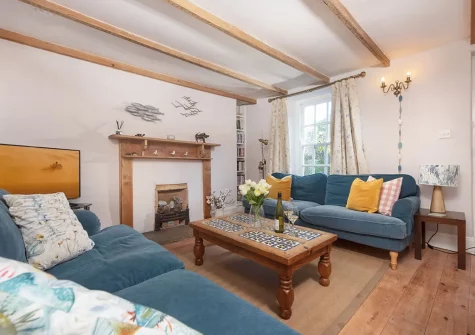 The living room at Roseneath, St Agnes