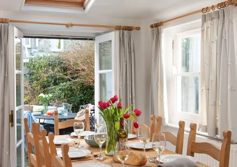 The dining area at Roseneath, St Agnes