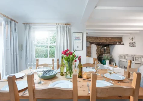 The dining area at Roseneath, St Agnes