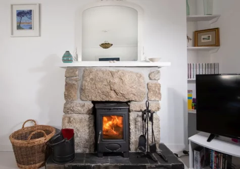 The living room at Rosevean, Marazion