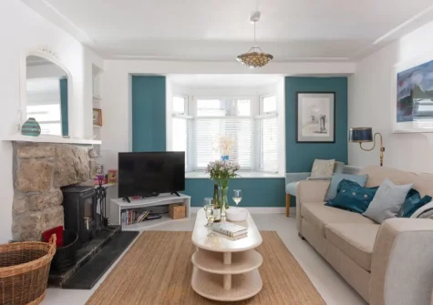 The living room at Rosevean, Marazion