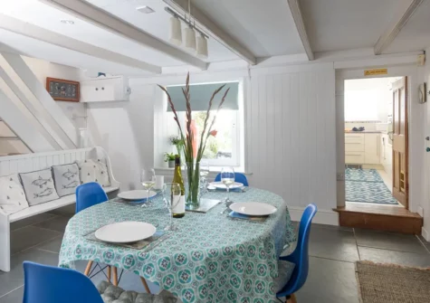 The dining room at Rosevean, Marazion
