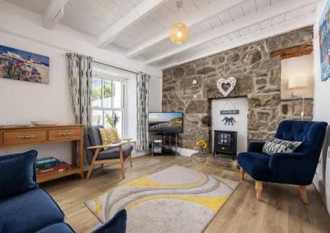 The living room at Rosie's Cottage, Mousehole