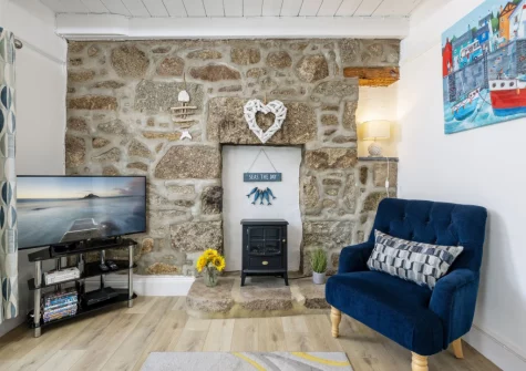 The living room at Rosie's Cottage, Mousehole