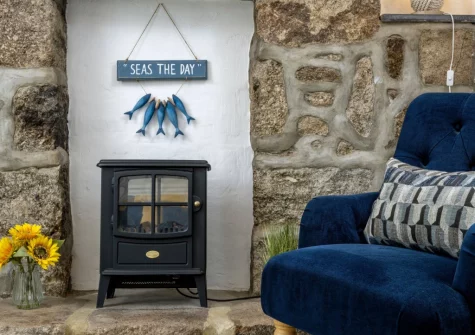 The living room at Rosie's Cottage, Mousehole