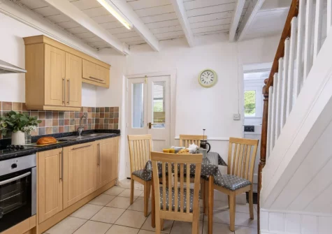 The kitchen & dining area at Rosie's Cottage, Mousehole