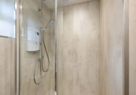 The shower room at Rosie's Cottage, Mousehole