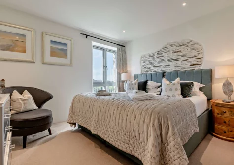 Bedroom #2 at Roundhouse Mill, St Issey