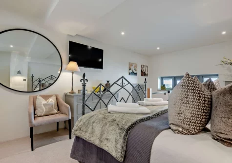 Bedroom #3 at Roundhouse Mill, St Issey