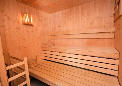 The shared sauna at South Torfrey Farm, Golant