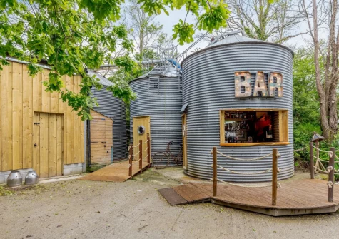 For the more sociable families there is a bar on-site cleverly created from an old Silo, with outdoor seating - open every Friday