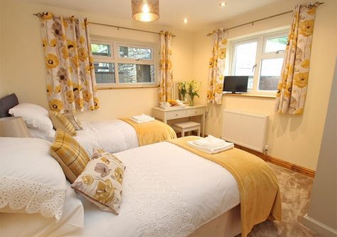 Bedroom #2 at Ruan Barn, Treburgett