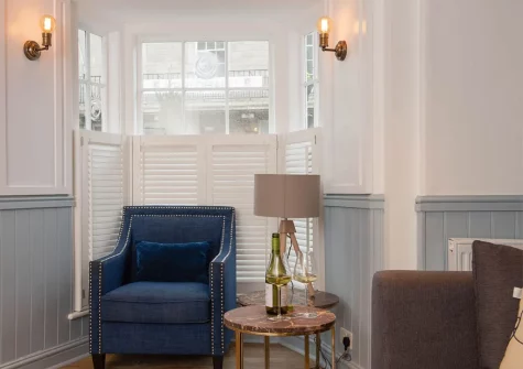 The living area at Ryb by the Sea, St Ives