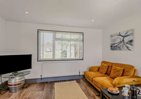 The living area at Saddleback, Westward Ho!