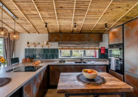 The kitchen at Safari Lodge, Pensilva