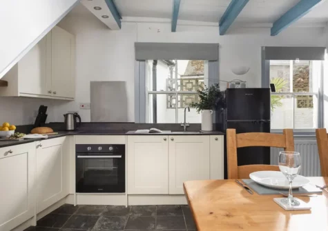 The kitchen at Saffron Cottage, St Ives