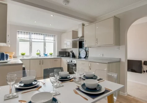 The kitchen & dining area at Sail Away, Brixham