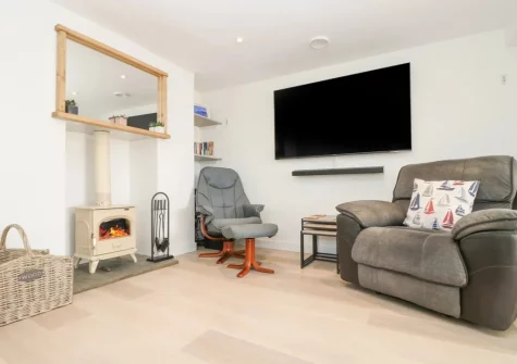 The living room at Sailors, Falmouth