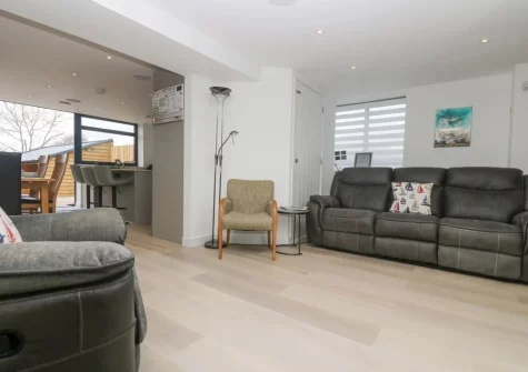 The living room at Sailors, Falmouth