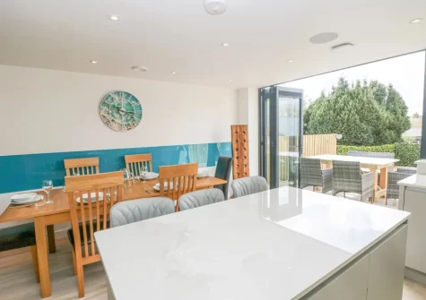 The kitchen & dining area at Sailors, Falmouth