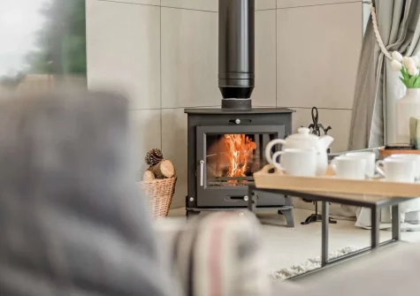 The living area at Salcombe Lodge, Marldon