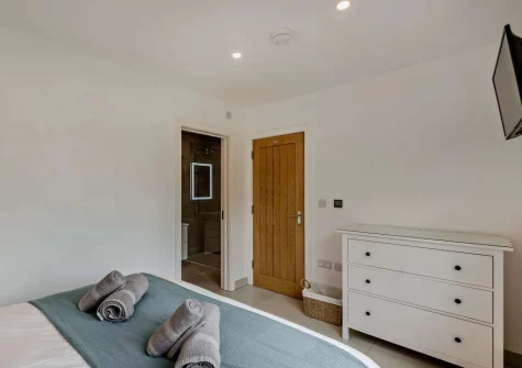 Bedroom #2 at Salcombe Lodge, Marldon