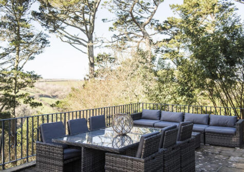 The second terrace at Salcombe Retreat, Salcombe