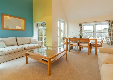 The living area at Saltings Loft Apartment 2, Lelant