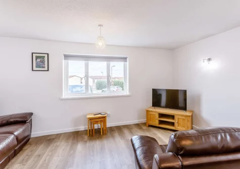 The living area at Salty Paws, Westward Ho!