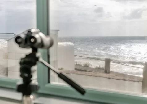 Enjoy panoramic sea views from the sun room at Samphire Cottage, Porthleven