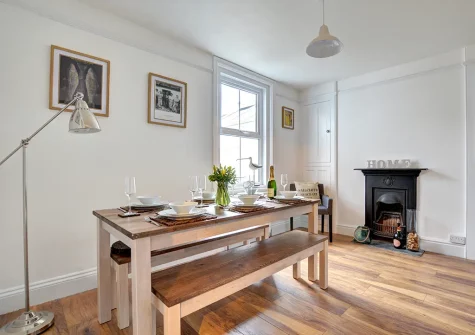 The dining room at Samphire House, Padstow