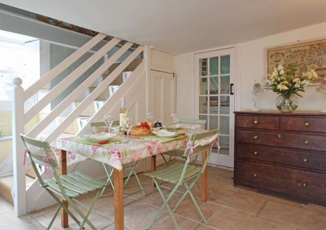 The dining area at Samphire, Kingsand