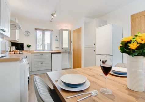 The kitchen & dining area at Samphire, Padstow