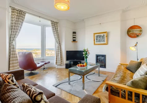 The living room at Sam's Place, St Ives