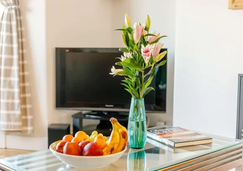 The living room at Sam's Place, St Ives