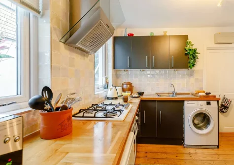 The kitchen at Sam's Place, St Ives