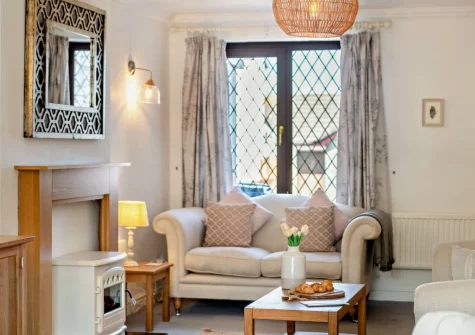 The living room at Sandals, Padstow