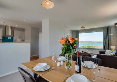 The dining area at Sandbars, Padstow