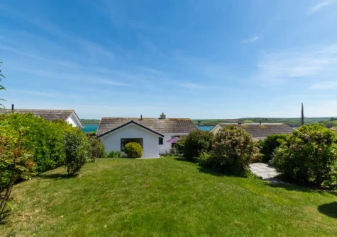 The rear garden at Sandbars, Padstow