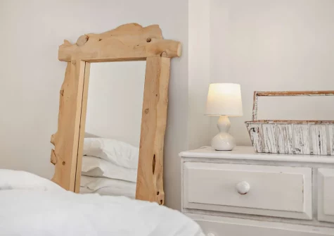 The bedroom at Sanderling Cottage, Looe