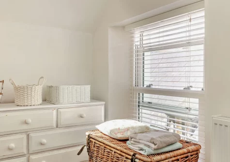 The bedroom at Sanderling Cottage, Looe