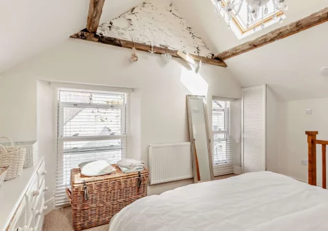 The bedroom at Sanderling Cottage, Looe