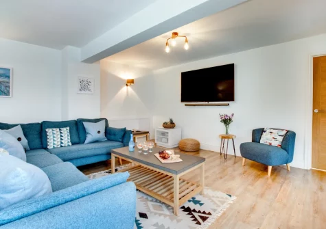 The living area at Sandpiper, Padstow