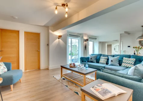 The living area at Sandpiper, Padstow