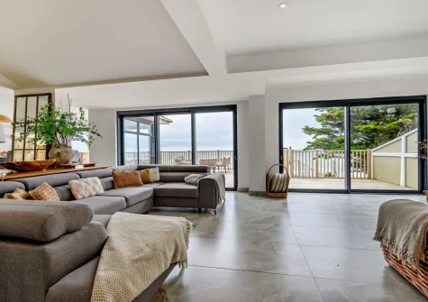 The living area at Sandpipers, Downderry