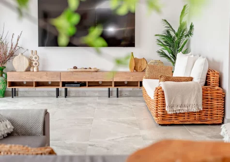 The living room at Sandpipers, Downderry